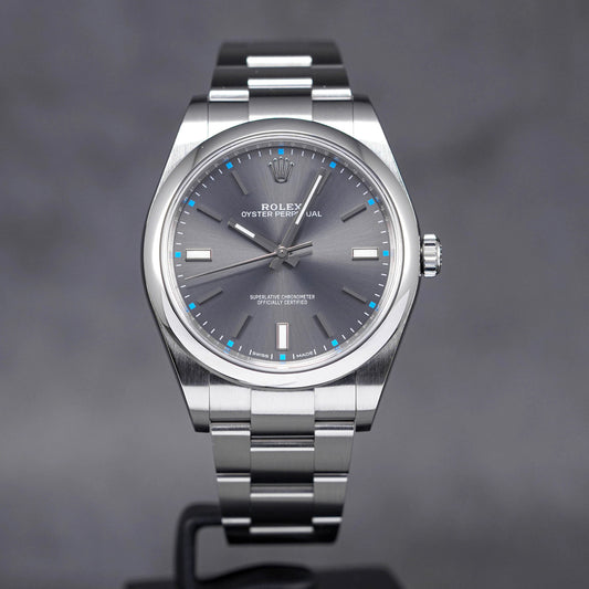 Rolex Oyster Perpetual Dark Rhodium 39mm For Women