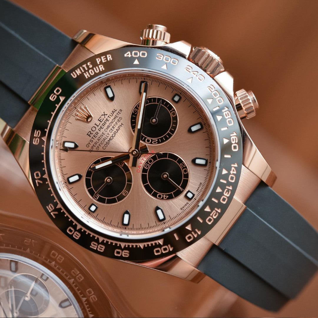 Rolex Daytona Everose Gold Meteorite Dial Oysterflex 40mm