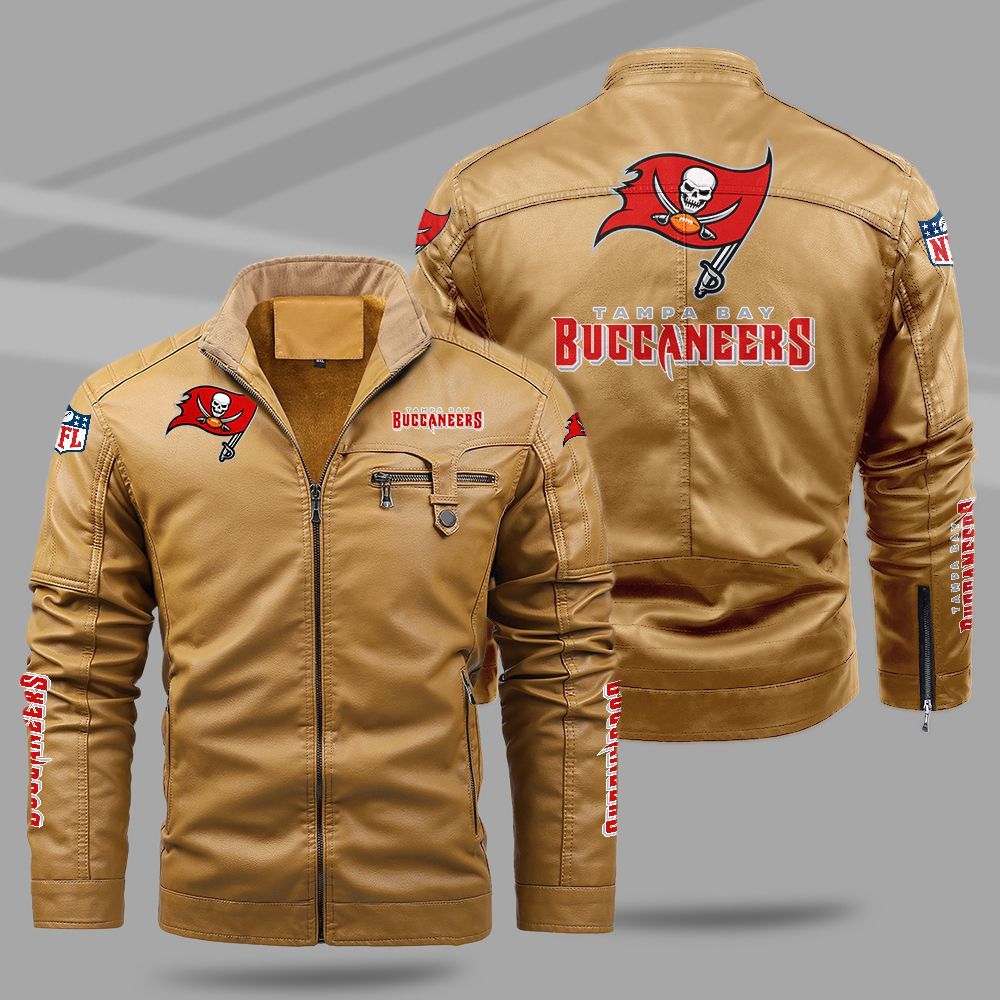 Tampa Bay Buccaneers NFL Teams Fleece Leather Jacket For All Season NH24